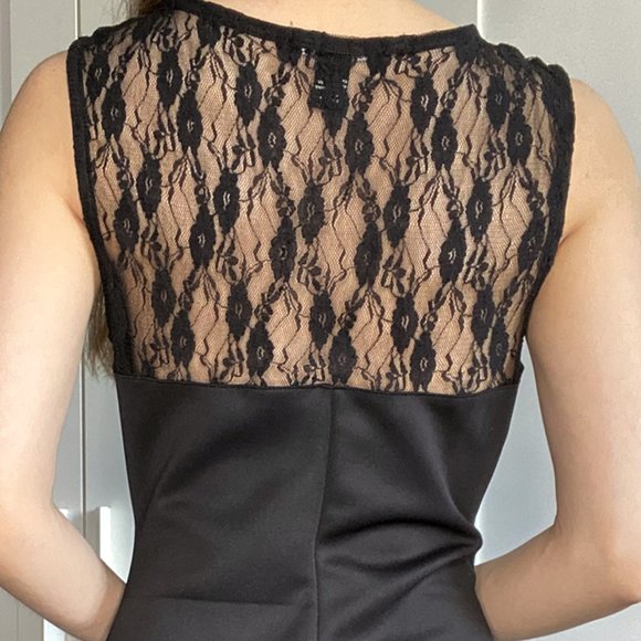 Forever 21 Black Lace Mini Dress - Small - Picture 4 of 8